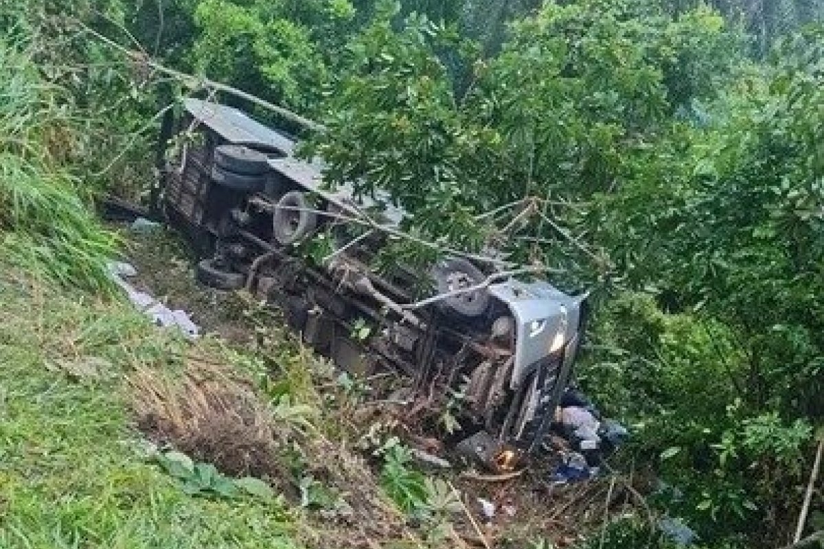 Quatro pessoas morrem e seis ficam feridas após ônibus cair em ribanceira na Bahia
