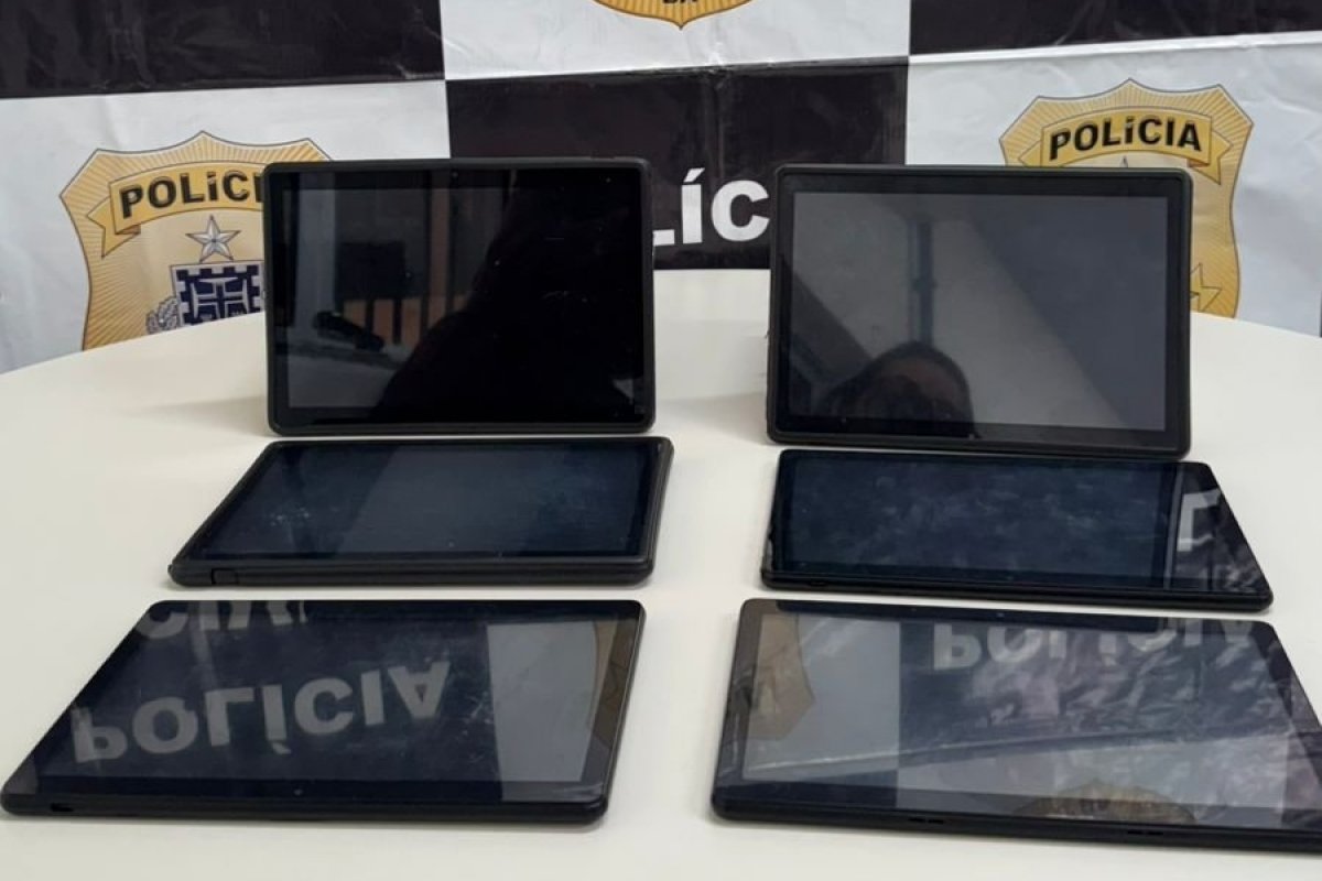 Polícia Civil recupera tablets de colégio em Feira de Santana