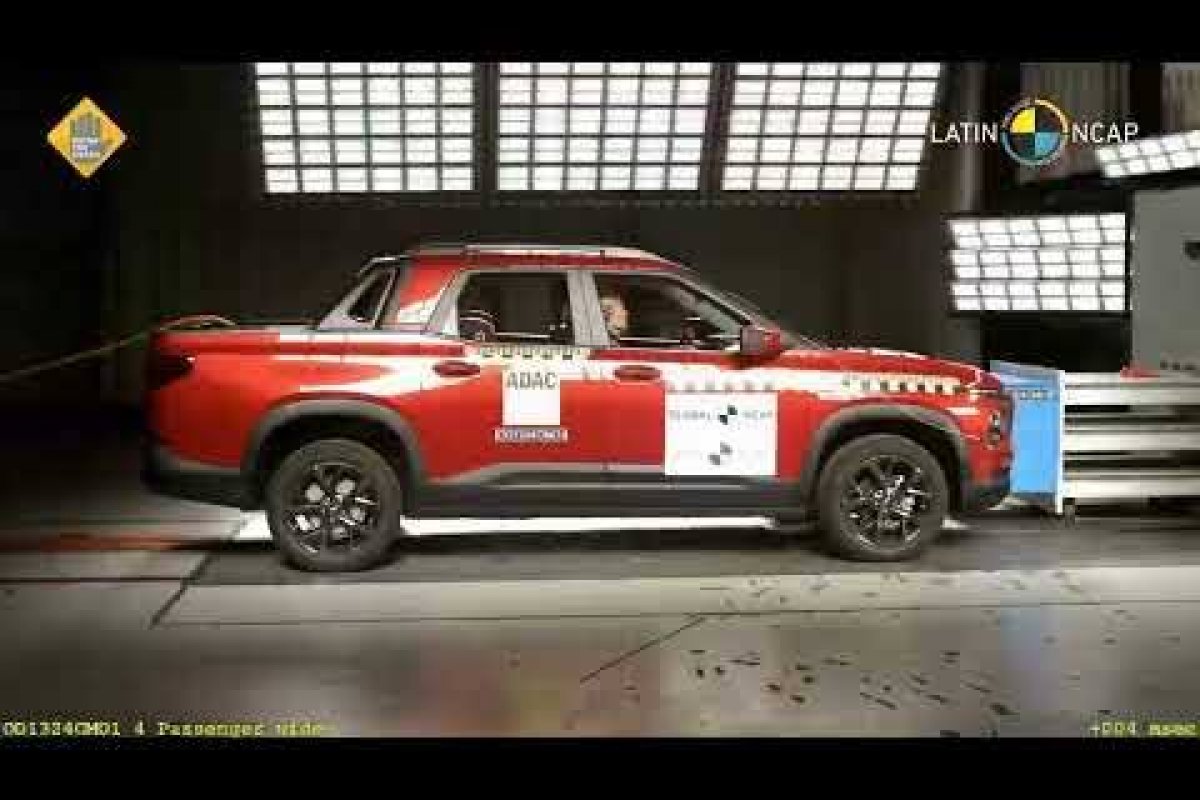 Chevrolet Montana fica com três estrelas em teste do Latin NCAP
