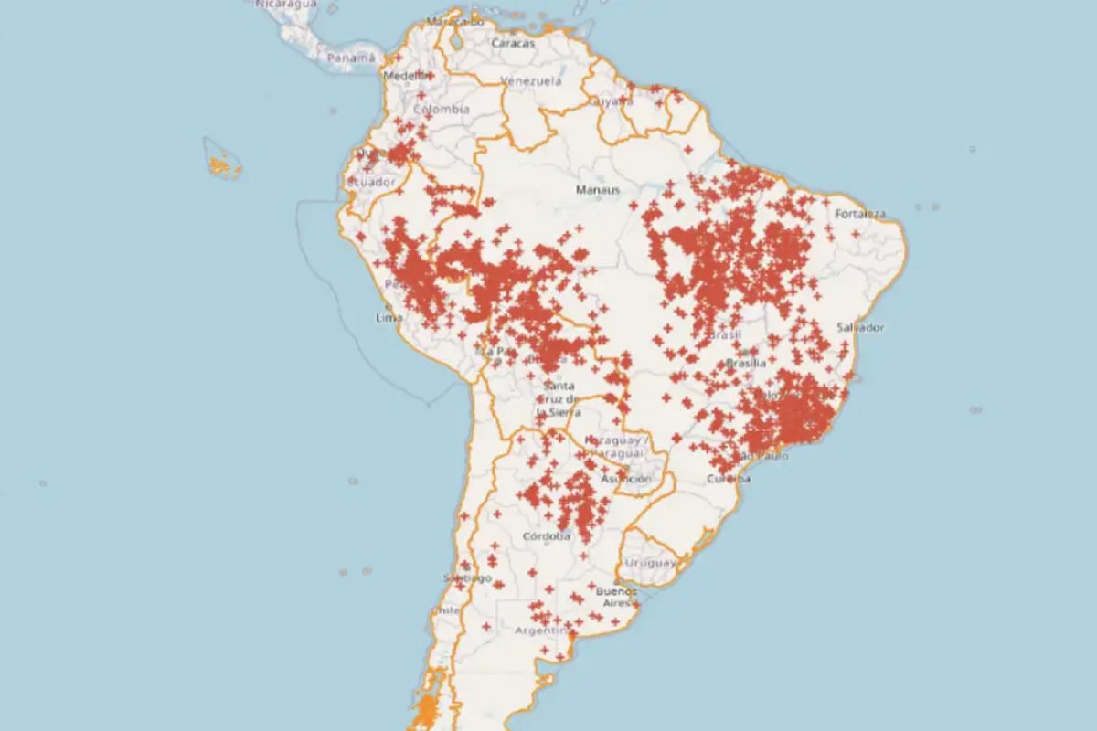 Brasil concentra 71,9% das queimadas em toda a América do Sul nas últimas 48 horas