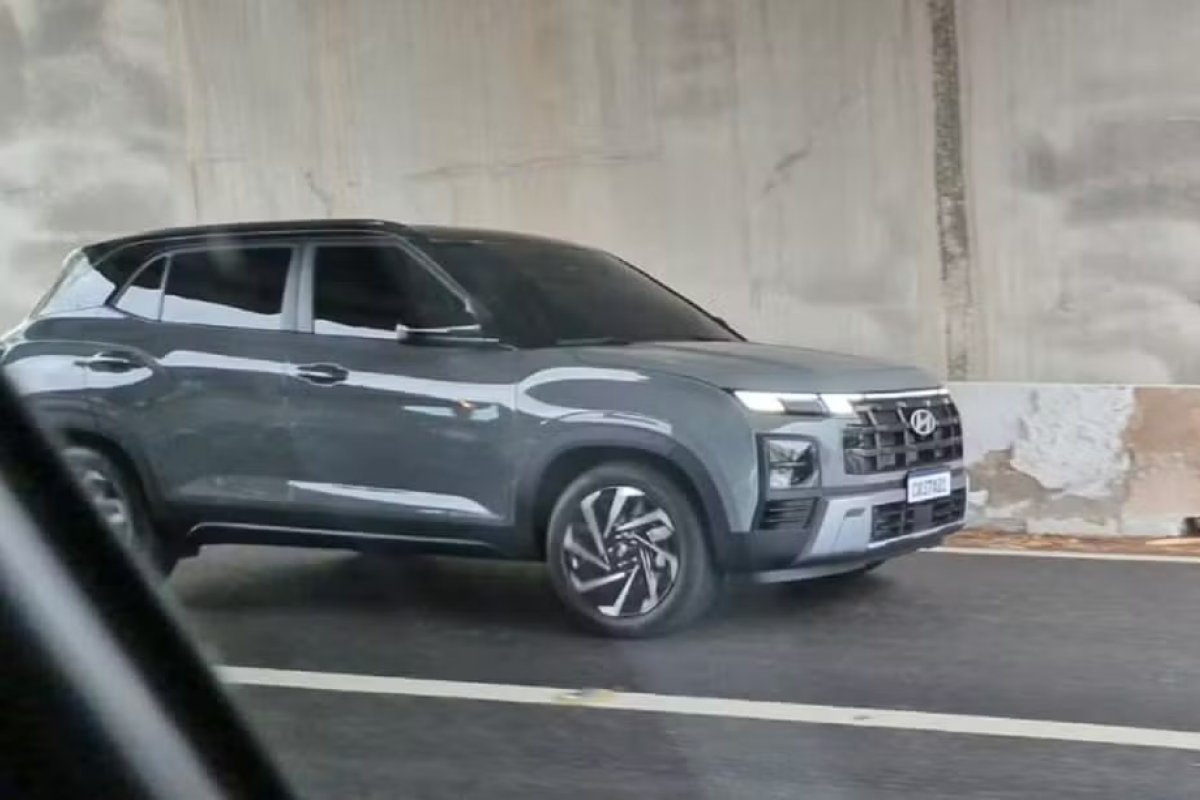 Novo Creta: flagra mostra estilo definitivo do novo SUV