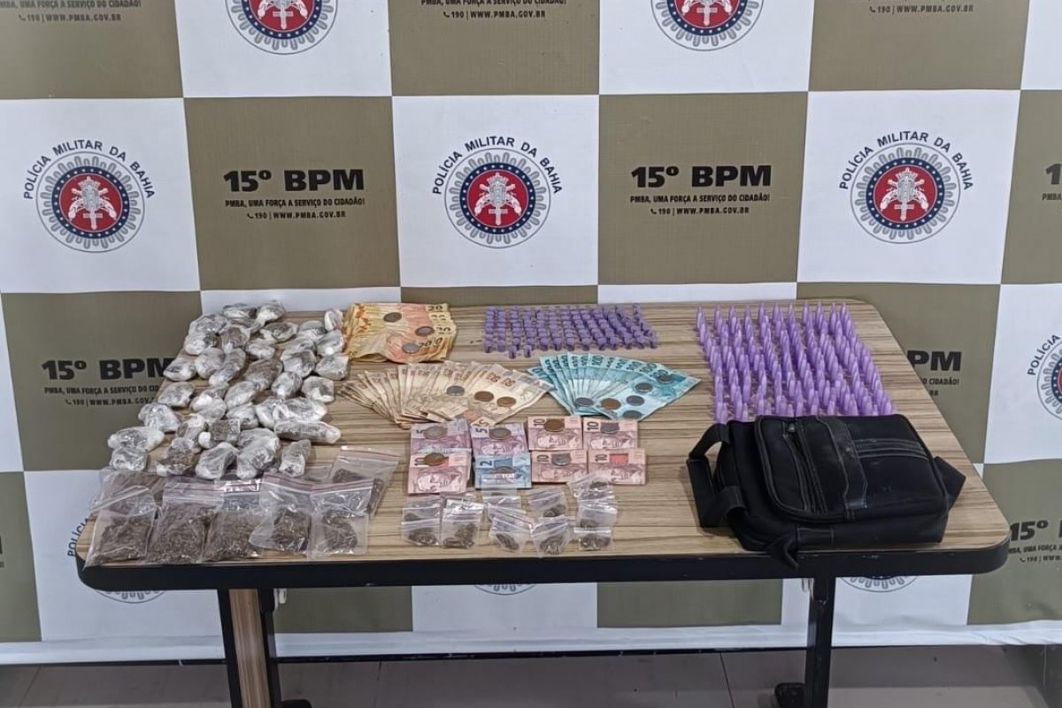 PM apreende drogas e dinheiro no município de Itabuna