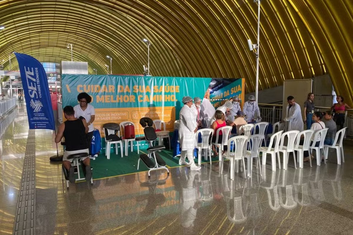 Serviços de saúde gratuitos são oferecidos em estação de metrô de Salvador a partir desta terça-feira (24)