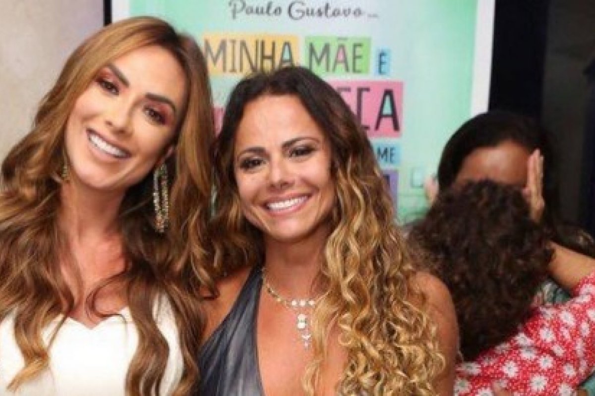 Ex-inimigas, Nicole Bahls e Viviane Araújo fotografam juntas