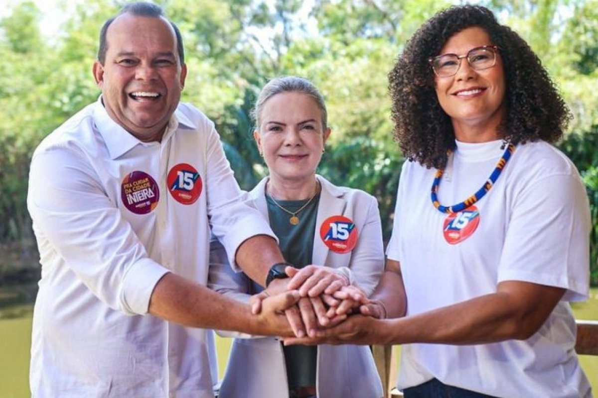 Gleisi Hoffmann grava com Geraldo Jr. e afirma que Salvador é prioridade para o PT