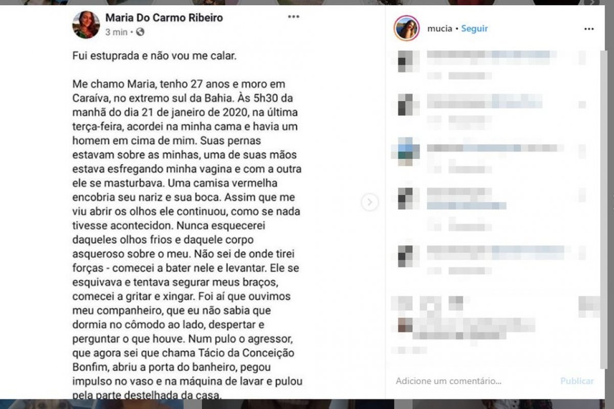 Suspeito de estuprar mulher em Caraíva tem prisão preventiva decretada