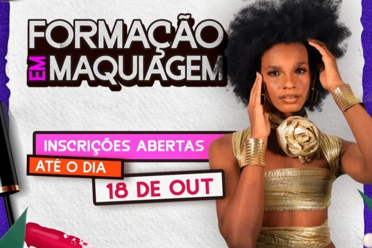 Teatroescola disponibiliza 50 vagas para curso gratuito de maquiagem voltado para jovens periféricos de Salvador