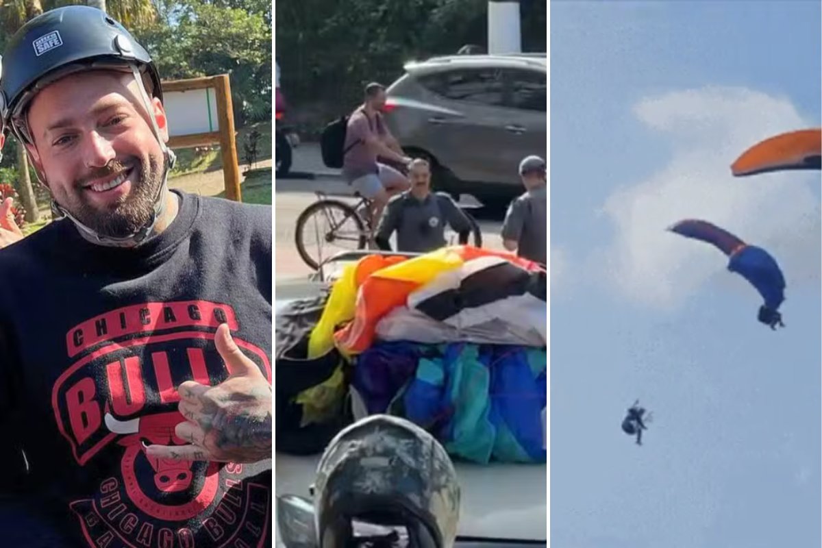 Piloto morre e outro fica ferido após parapentes se enroscarem no ar em SP