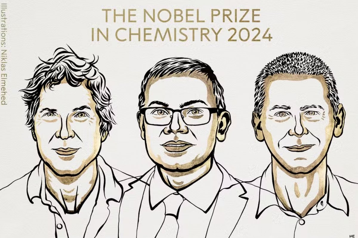 Prêmio Nobel de Química 2024 vai para trio que decifrou segredos por trás das proteínas com inteligência artificial