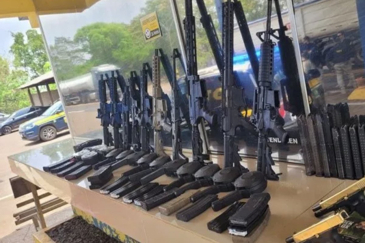 Polícia apreende armas de fogo e munições durante abordagem em caminhão no MT
