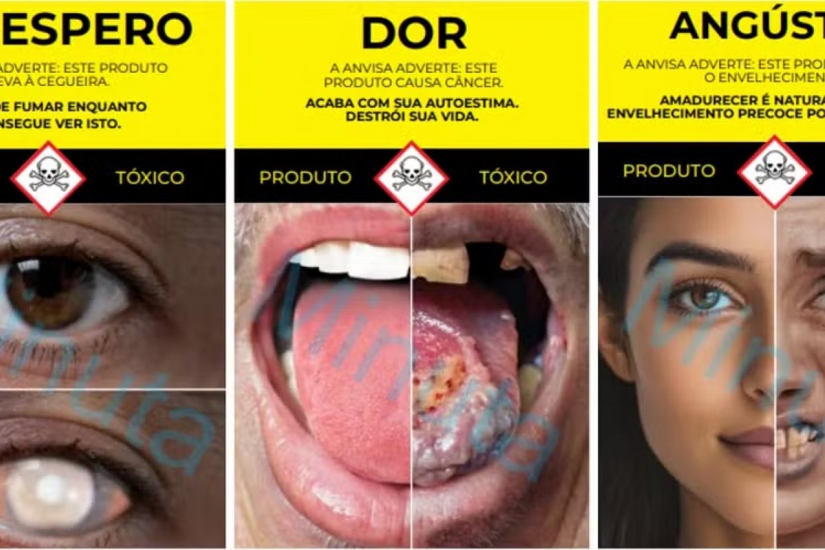 Anvisa divulga novas imagens e mensagens de advertência em embalagens de cigarro