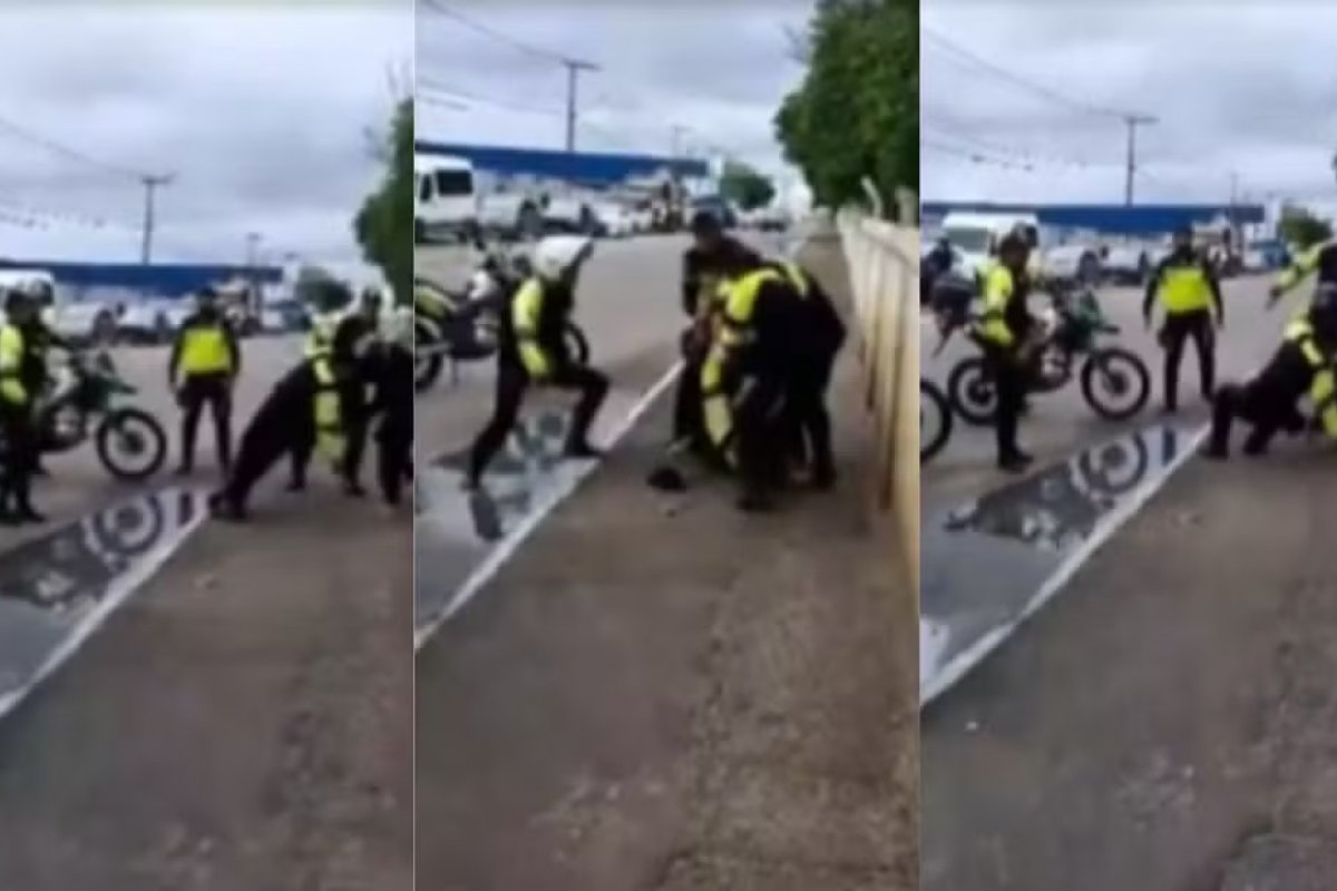 Motociclista agride agente de trânsito após ser alertado sobre infração na Bahia