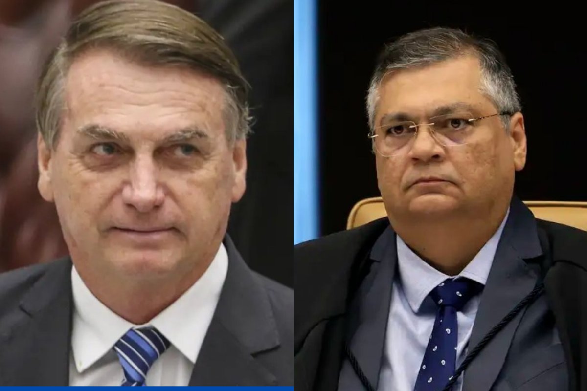 Bolsonaro critica ministro Flávio Dino com 'meme' sobre ato golpista do 8 de janeiro