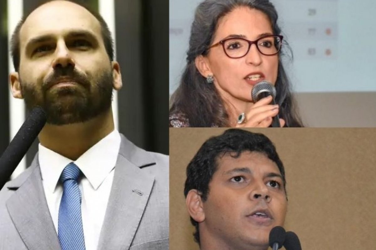 Vídeo: Eduardo Bolsonaro expõe repasses entre Raissa Soares, Diego Castro e empresas ligadas à apresentadora da Rádio Brado