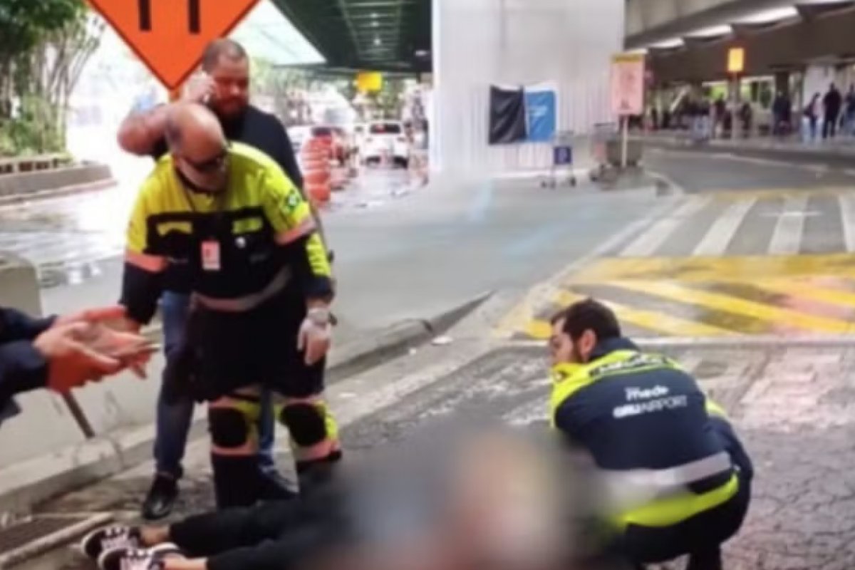 Vídeo: Tiroteio deixa homem morto no Aeroporto Internacional de SP