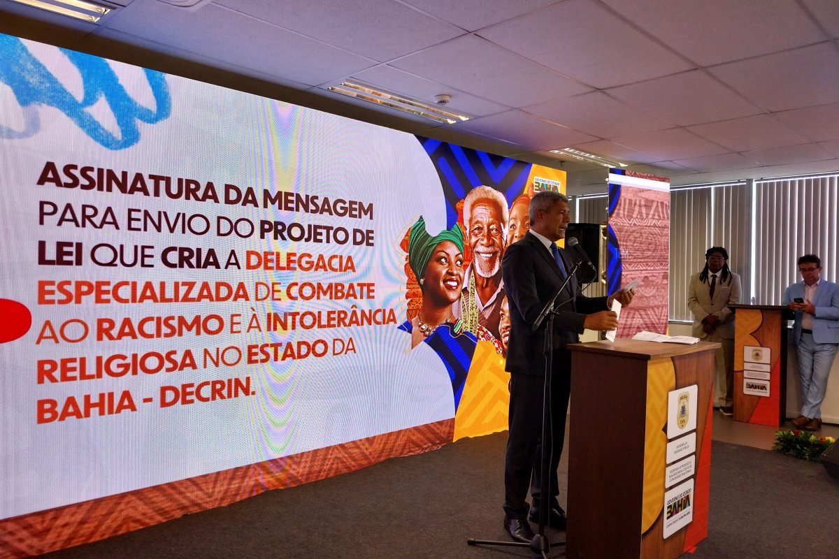 Vídeo: Jerônimo envia à ALBA PL que cria delegacia especializada em casos de racismo e intolerância na Bahia