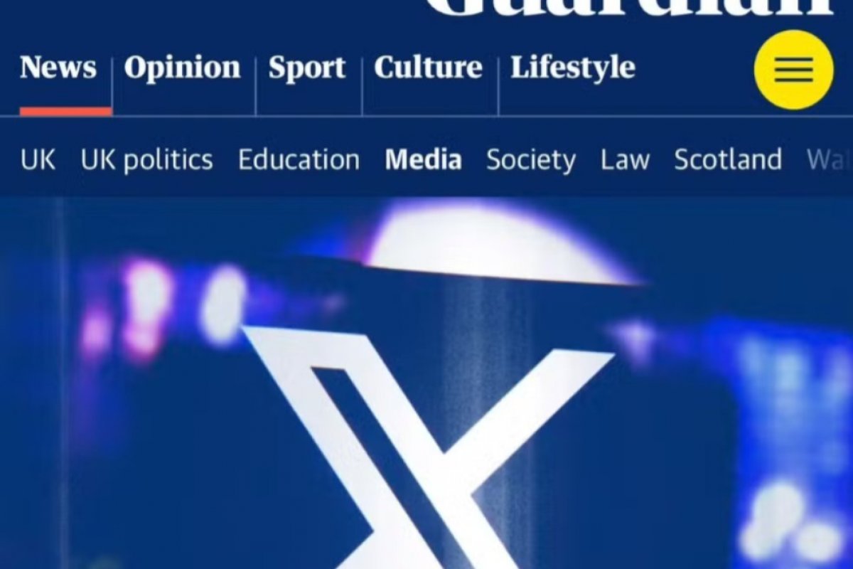 Jornal The Guardian decide não publicar mais no X: 'conteúdo perturbador'