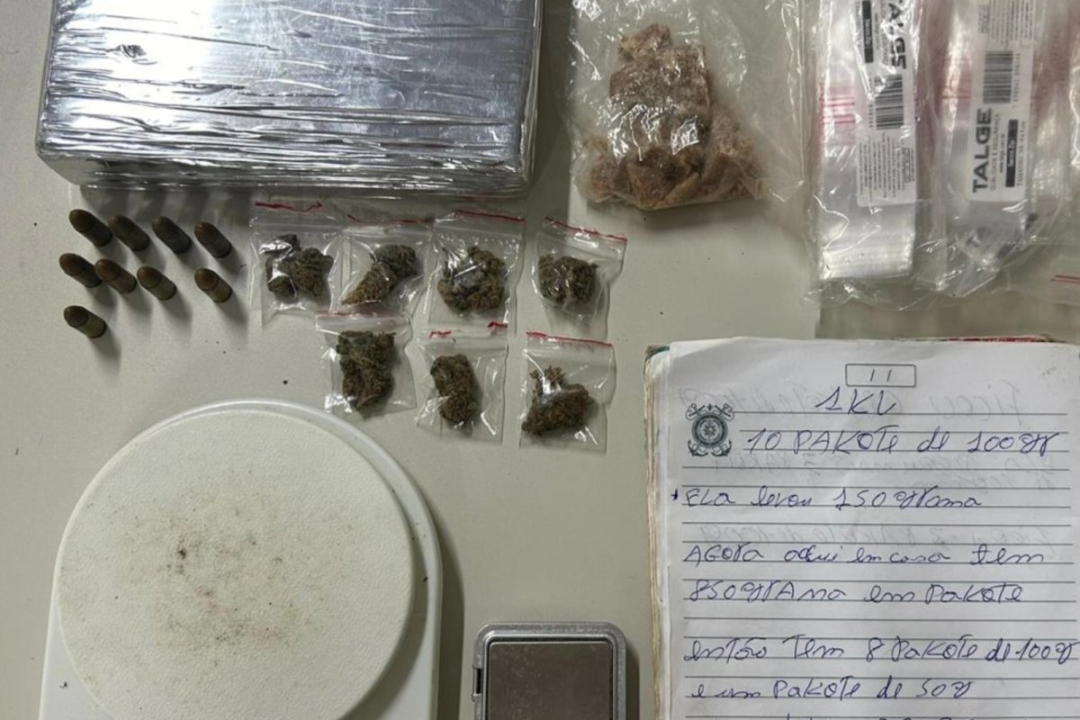 Policia Militar apreende drogas e munições em Feira de Santana