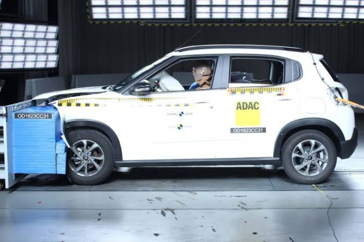 Citröen C3 zera no teste de colisão do Latin NCAP