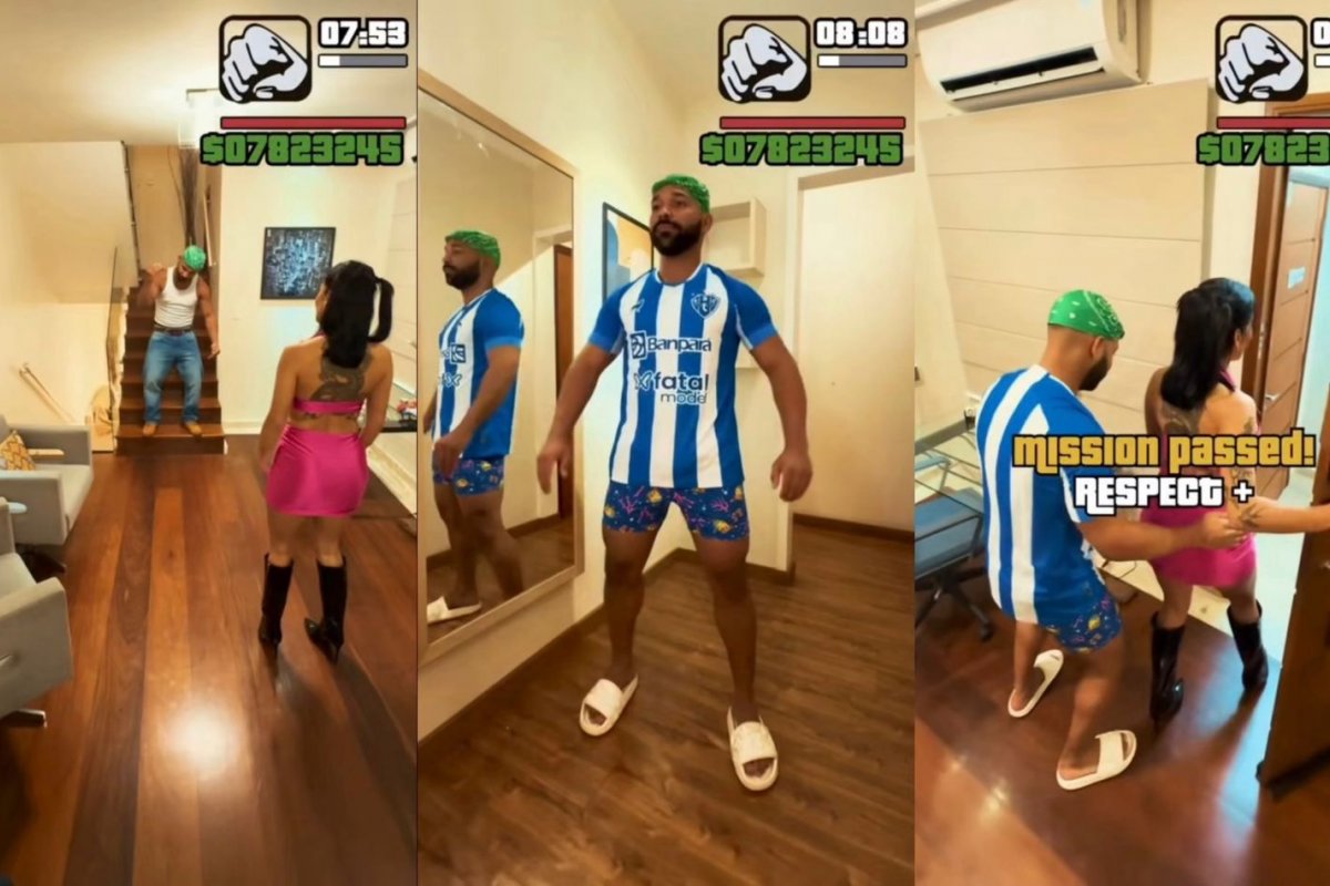 Vídeo: Paysandu viraliza com anúncio de site de acompanhantes em estilo videogame