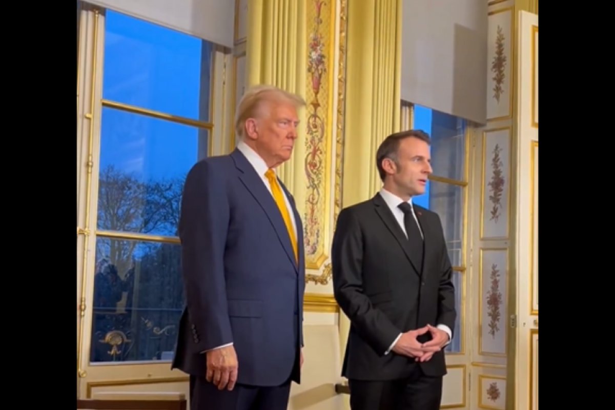 Vídeo: Trump se reúne com Macron antes de cerimônia de reabertura de Notre-Dame