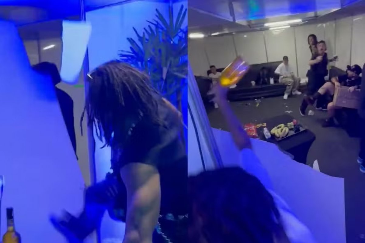 Vídeo: rapper Matuê destrói camarim após show em Brasília e é criticado na internet