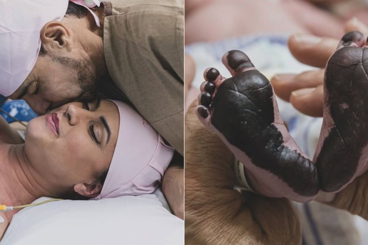 Zezé Di Camargo mostra as primeiras fotos do nascimento da filha!