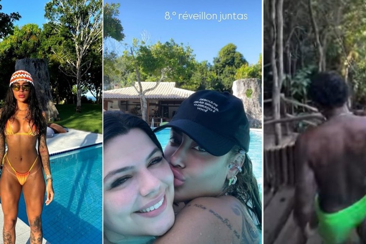 Gabigol e Rafaella Santos viajam juntos para Trancoso!