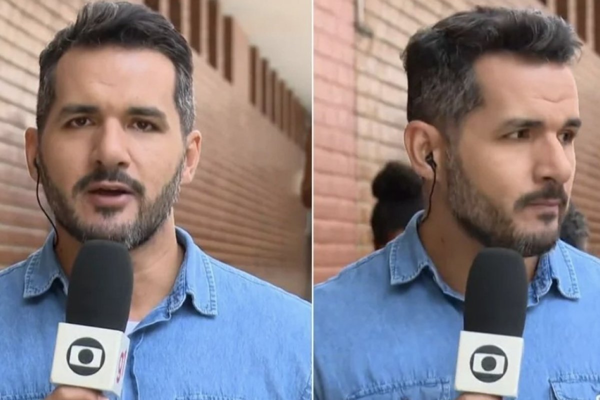 Repórter é interrompido ao vivo por gritos de 'Globo lixo'!