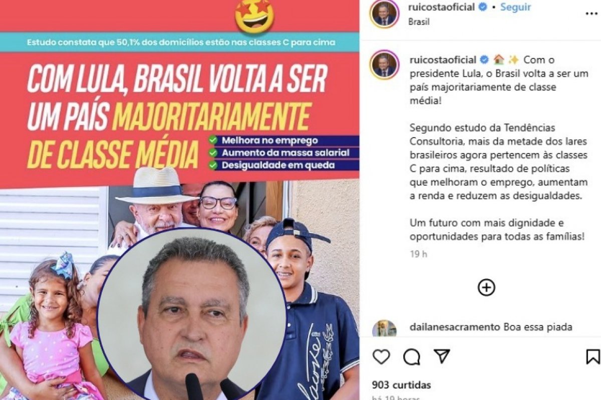 Vídeo: Rui Costa e o novo amor do PT: a Classe Média!