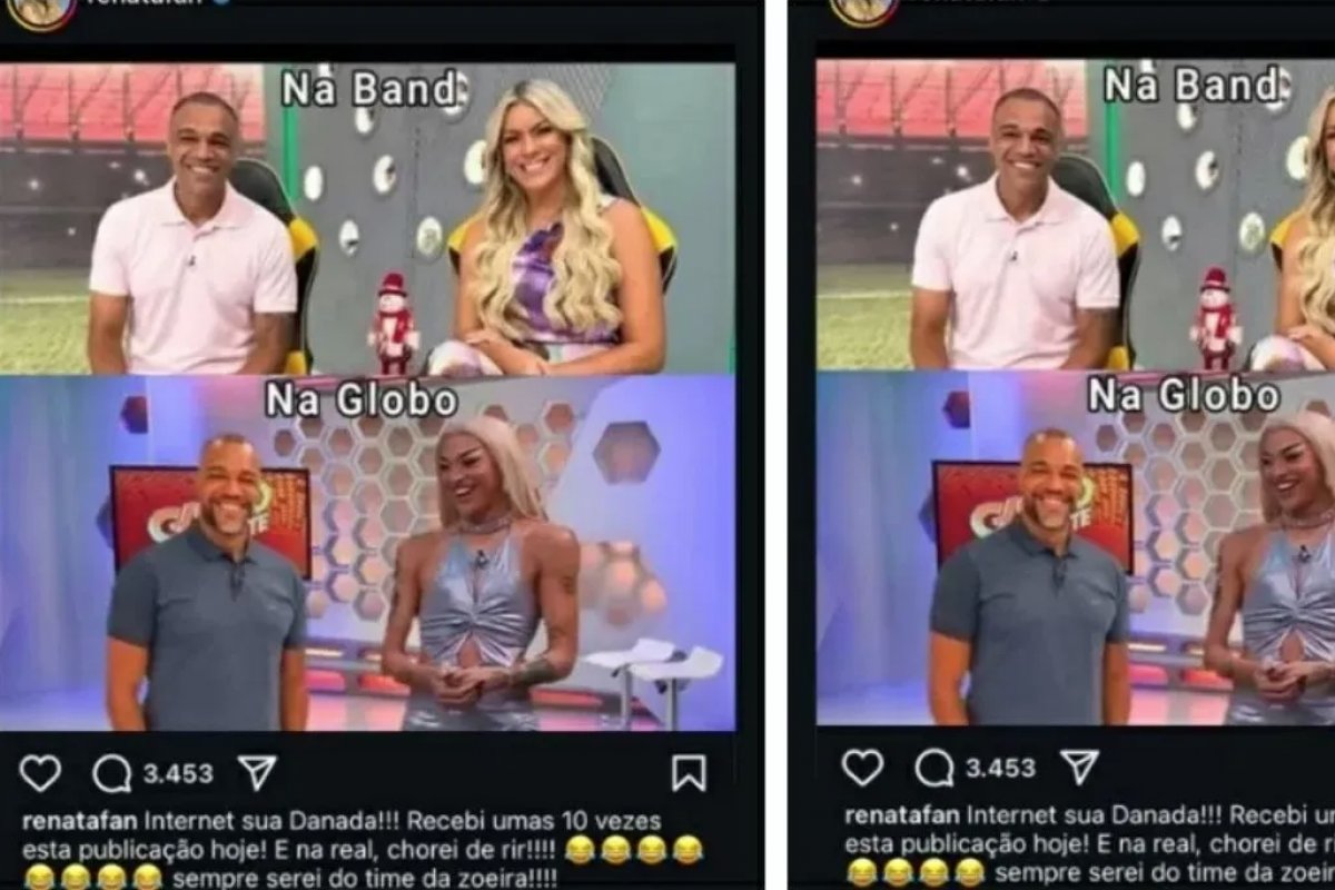 Renata Fan é acusada de homofobia após fazer 'piada' envolvendo Denílson e Pablo Vittar