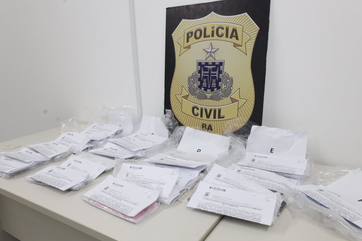 Operação Mobile: mais de 200 celulares roubados são devolvidos aos donos pela Polícia Civil na Bahia