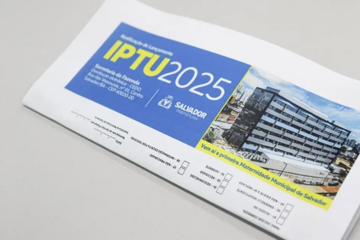 Boletos do IPTU de Salvador começam a ser entregues aos contribuintes