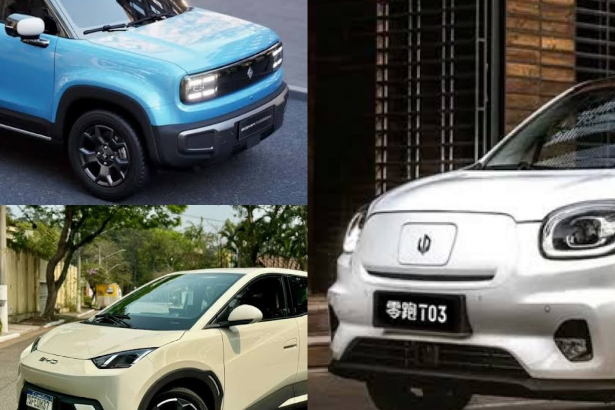 Chevrolet Yep Plus/Spark, BYD Dolphin e Leapmotor T03: comparativo