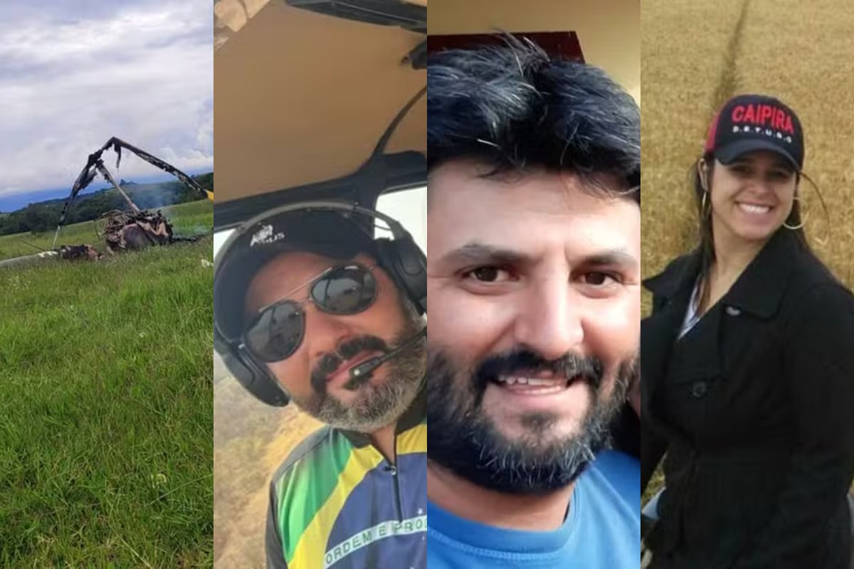 Vídeo: helicóptero cai em fazenda e deixa três mortos em Cruzília, no sul de Minas Gerais