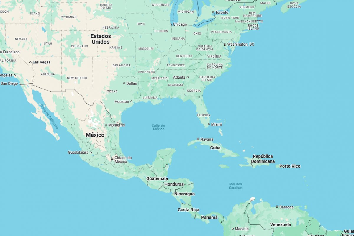 Google Maps diz que vai mudar nome do Golfo do México para Golfo da América