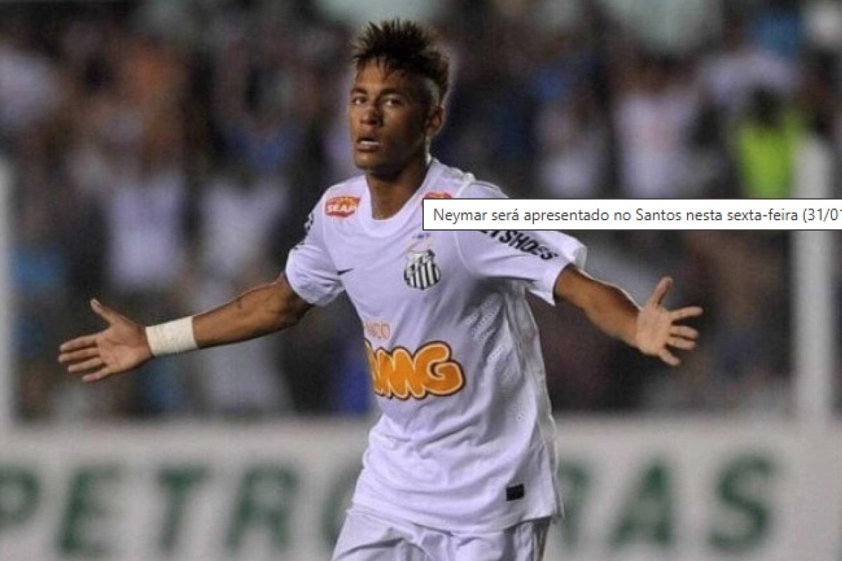 Vídeo: Santos anuncia a contratação de Neymar