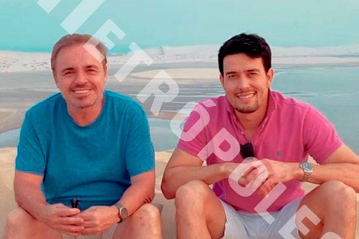 Vazam fotos do companheiro de Gugu em última viagem