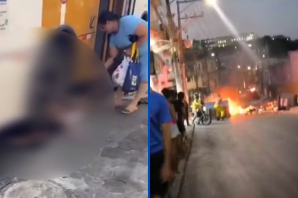 Vídeo: mulher morre após cair de micro-ônibus e ser atropelada em Salvador