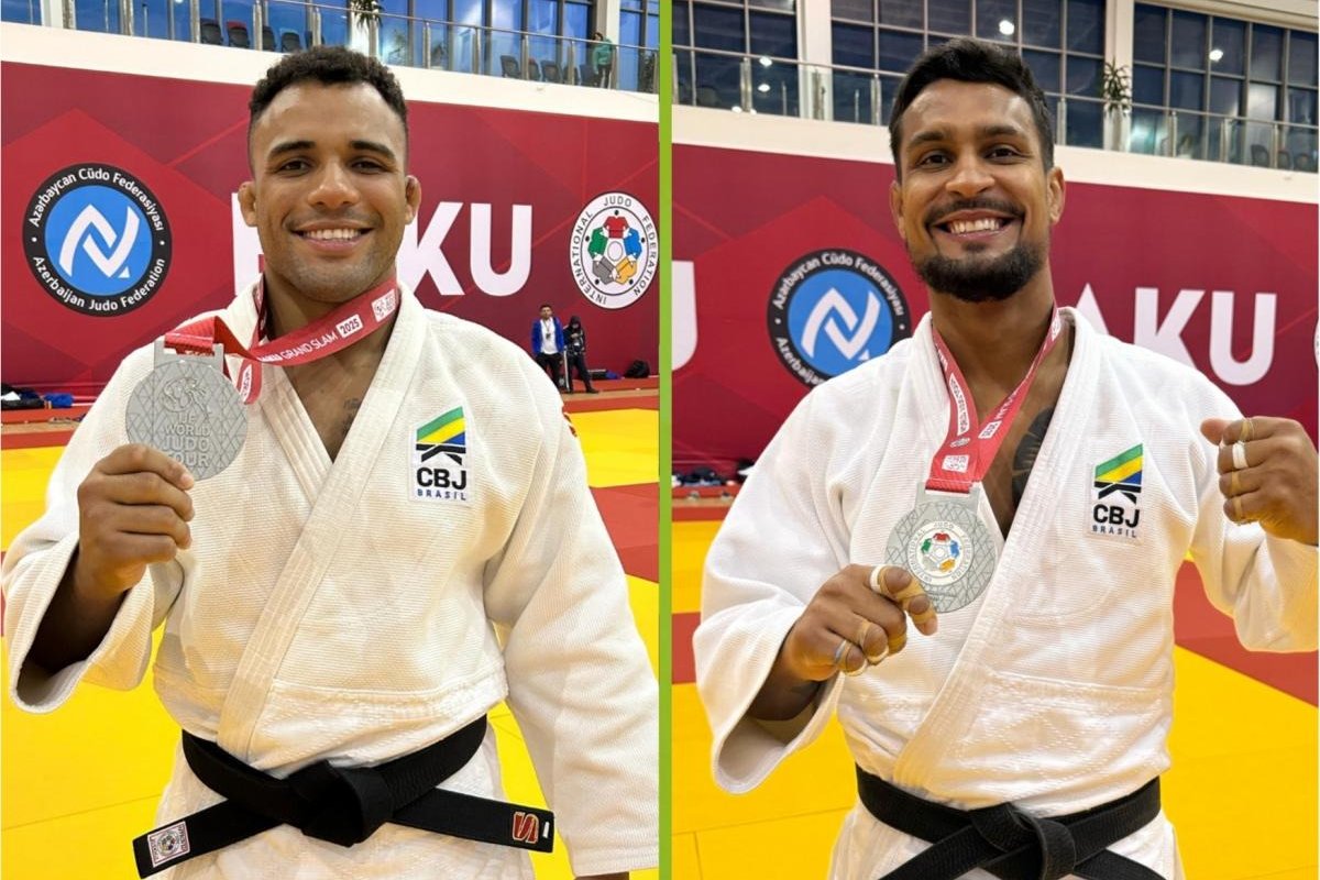 Atletas brasileiros de Judô conquistam medalhas de prata no Grand Slam de Baku