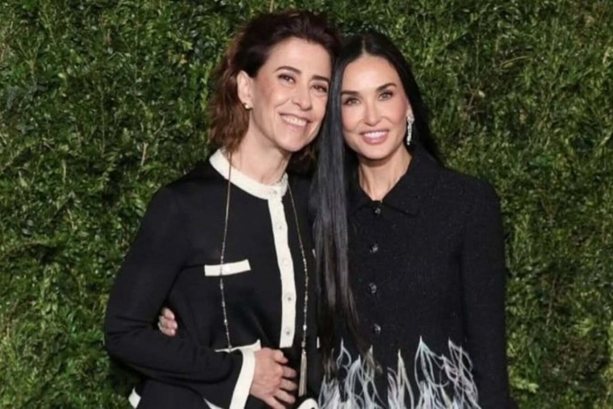 Fernanda Torres encontra Demi Moore em Londres!