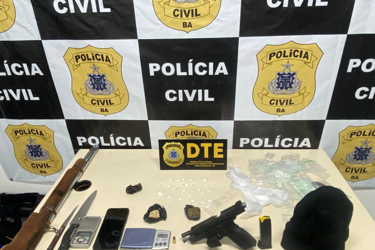 Traficante é preso em flagrante durante operação policial em Feira de Santana