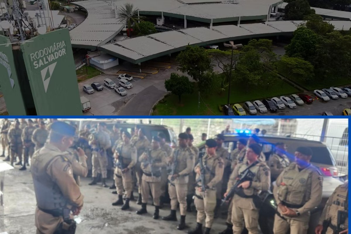 PM faz operação para impedir entrada de armas e drogas na Rodoviária de Salvador