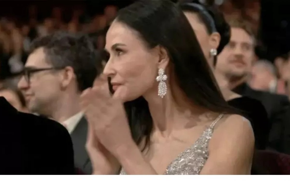 Vídeo: Reação de Demi Moore no Oscar viraliza e gera especulações