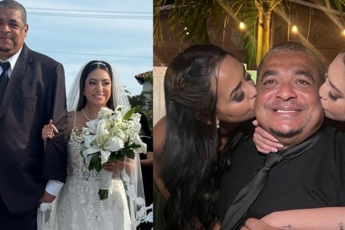 Após briga por pensão, Vampeta entra com a filha em casamento nos EUA!