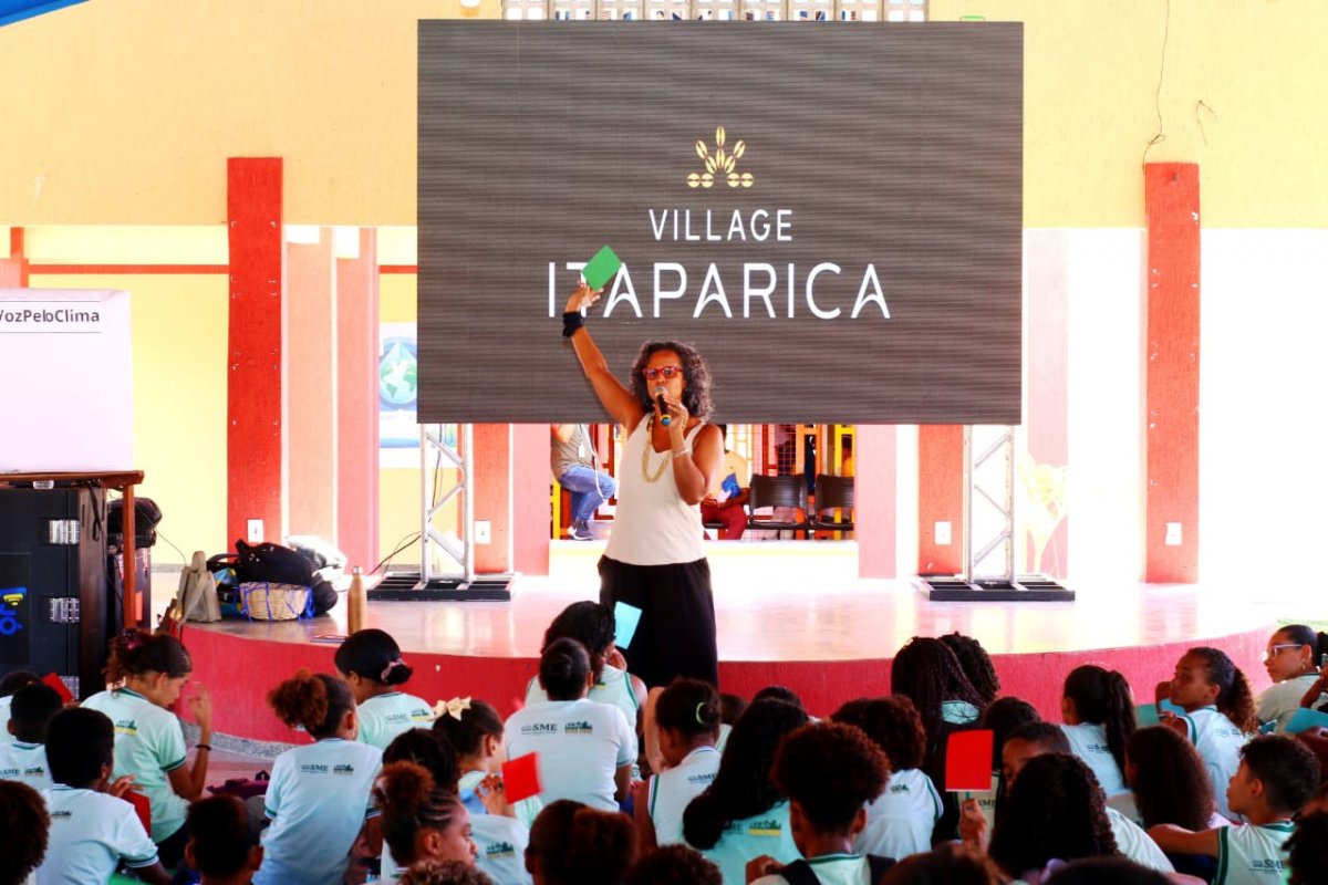 Evento sobre emergência climática reúne 500 estudantes em Vera Cruz – Ilha de Itaparica!