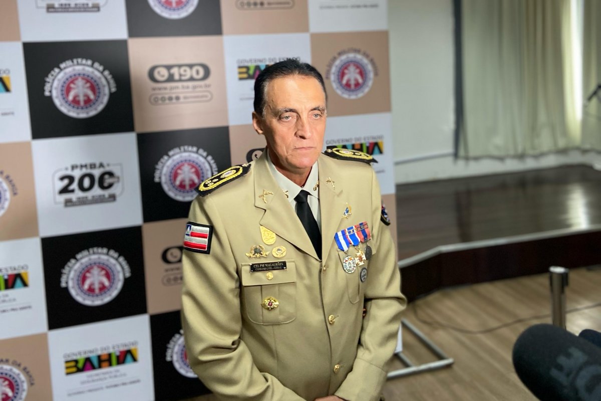 Vídeo: novo comandante-geral da PM afirma que dará 'continuidade ao combate efetivo' contra facções criminosas na Bahia