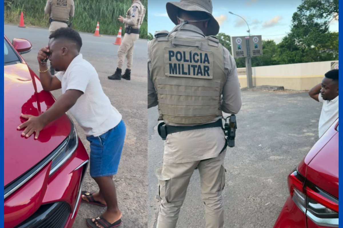 Vídeo: influenciador Pigmeu é parado em blitz desabilitado e com carro sem placa
