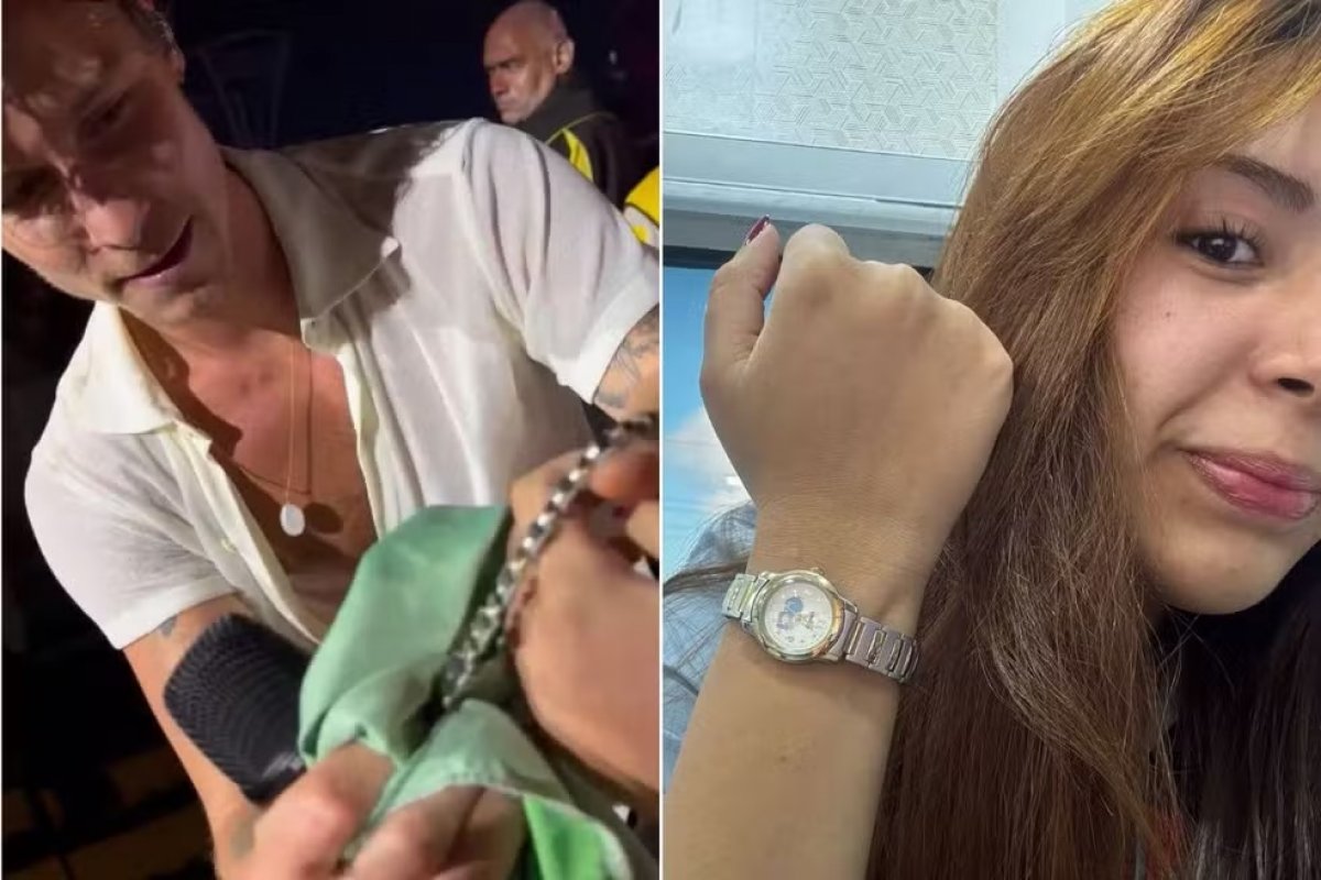 Vídeo: fã ganha relógio de Shawn Mendes após ficar 11h na grade perto do palco