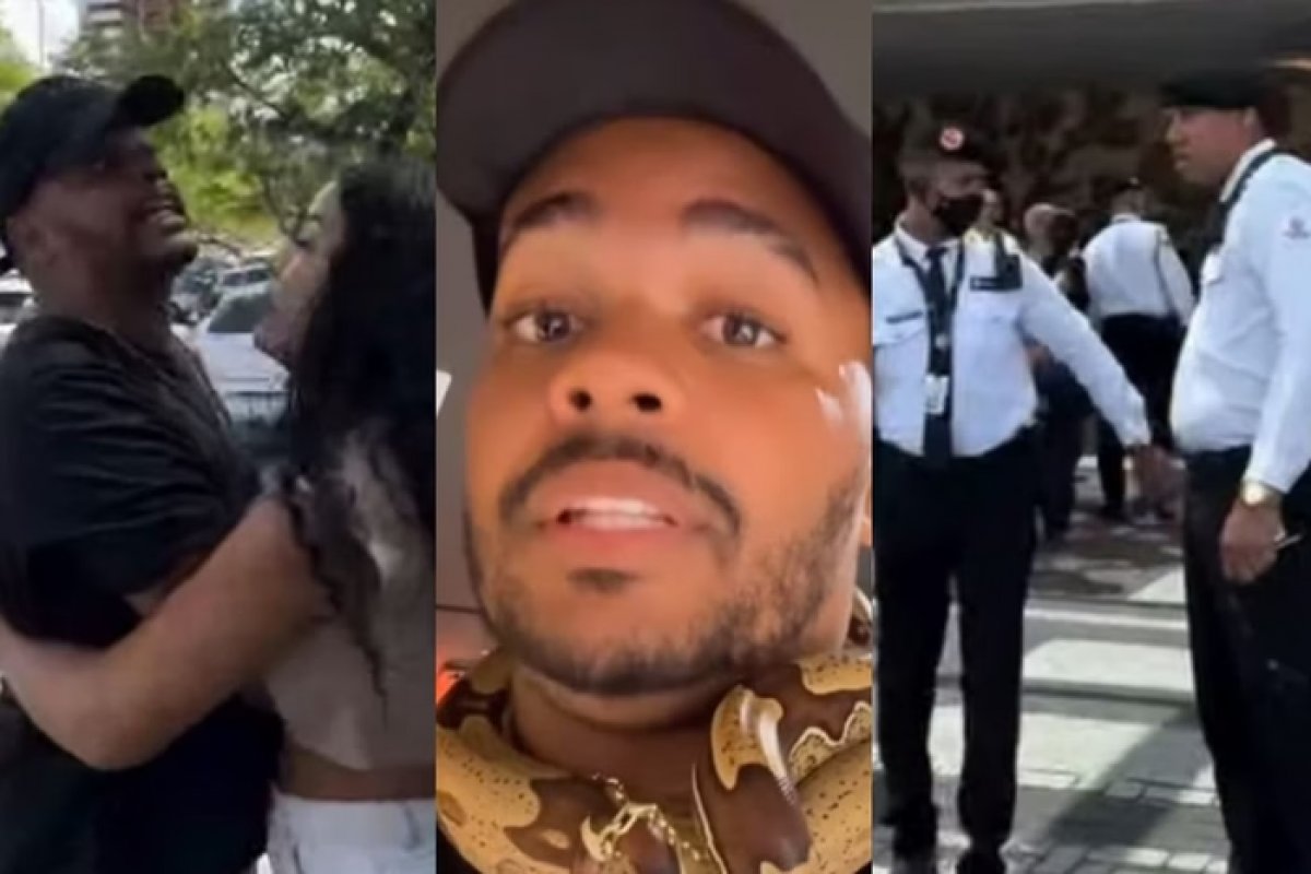 Vídeo: Influencer leva cobra ao shopping e acaba expulso por seguranças